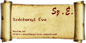 Széchenyi Éva névjegykártya